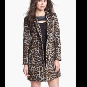 BB Dakota Leopard Print Coat